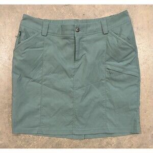 Duluth Skort Dry On The Fly Womens Size 16 Hiking Trails Pockets Stretch Green